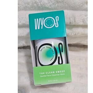 WYOS The Clean Sweep Gentle Face Cleanser Stick New TSA friendly